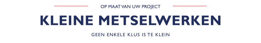 Titel : Renovatie KS - Metselwerken